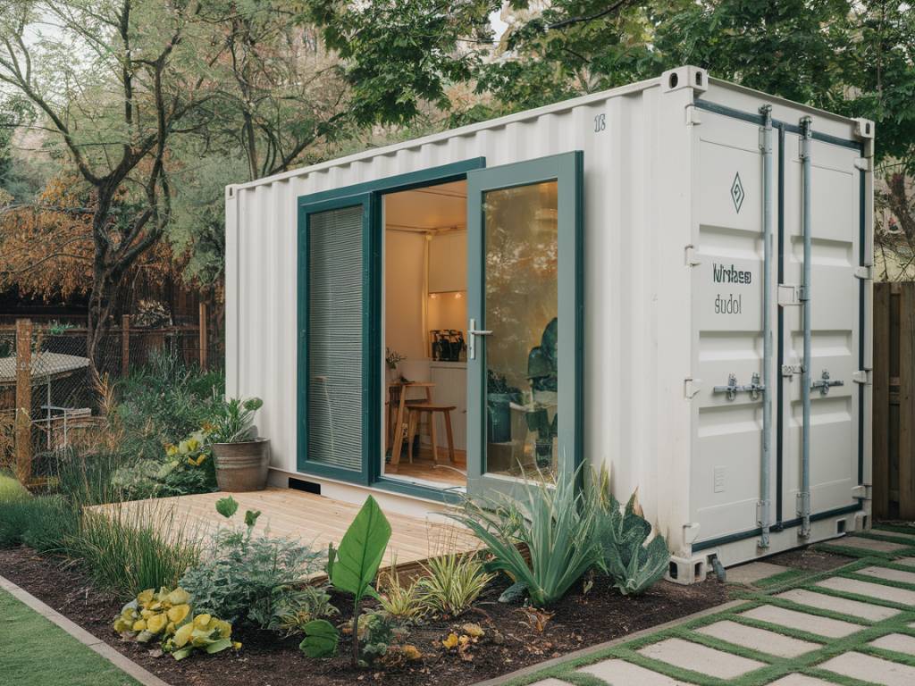 Studio de jardin Airbnb : la maison container, une solution innovante et écologique